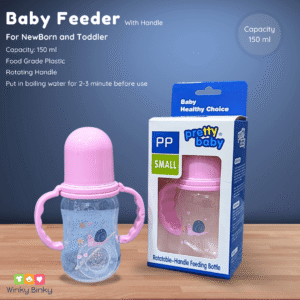 Baby Feeder with Handle Pink