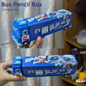 Bus Pencil Box Dark Blue