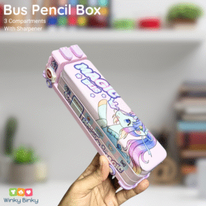 Bus Pencil Box Purple Unicorn 2