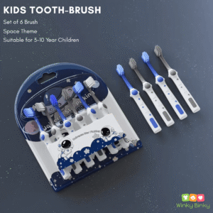 Space Theme ToothBrush White Blue