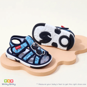 Dino Theme Baby Summer Sandal for 9 18 Month with Sound By WinkyBinky 02