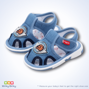 Lightweight Baby Sandal for 9 to 18 Month with Sound blue color